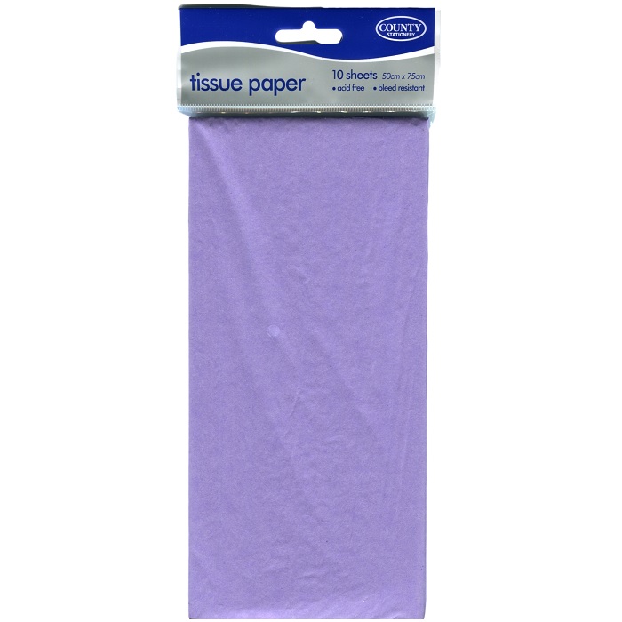 Lilac Tissue Paper Pack of 10 Sheets